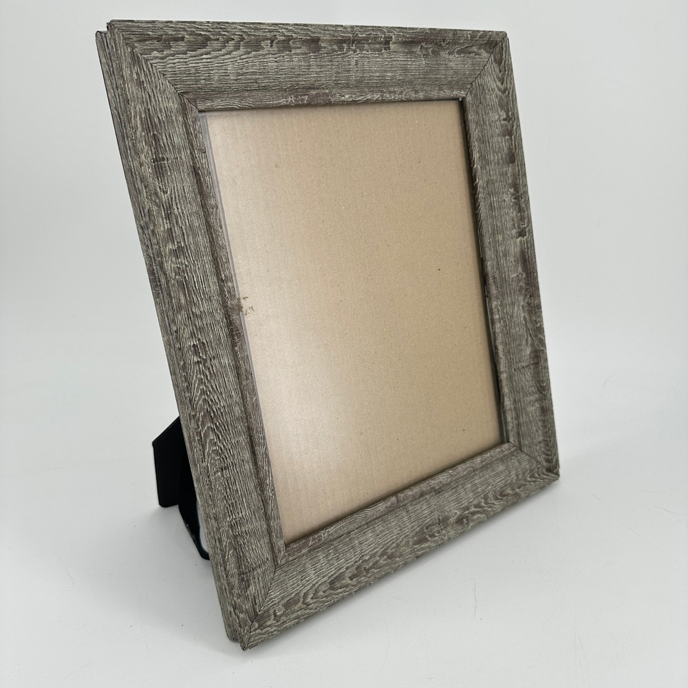 Rustic Gray Weathered Wood Grain 8x10 Picture Frame Tabletop Wall Mount